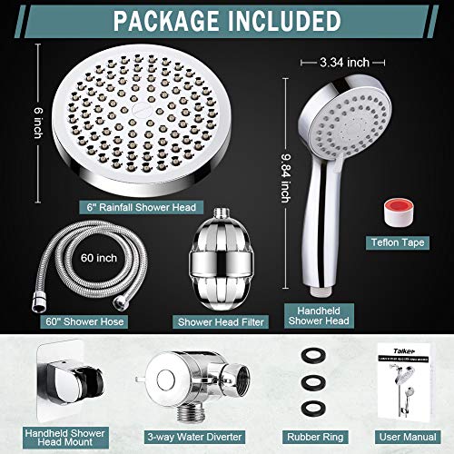 Filtered Shower Head with Handheld