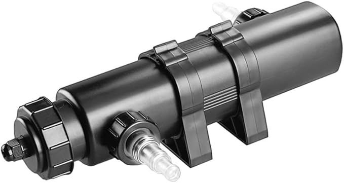 Aquatop 18W Inline UV for Aquariums - 2113 GPH, Ideal for Fresh & Saltwater Tanks Up to 300 Gallons, Maintains Crystal Clear Water, E-18