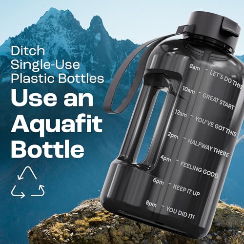 Half Gallon Water Bottle with Motivational Quotes
