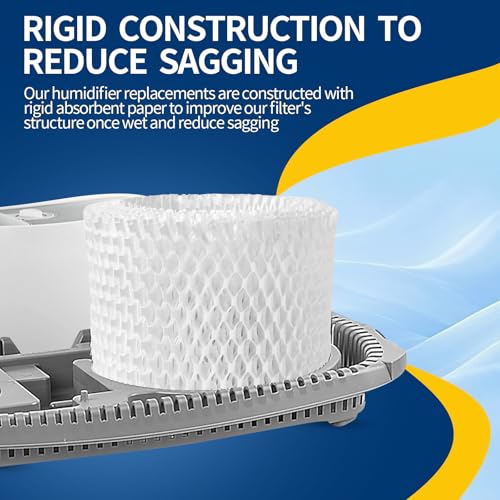 Humidifier Replacement Filter Compatible with Canopy Bedside and Nursery Humidifier (4 Count)