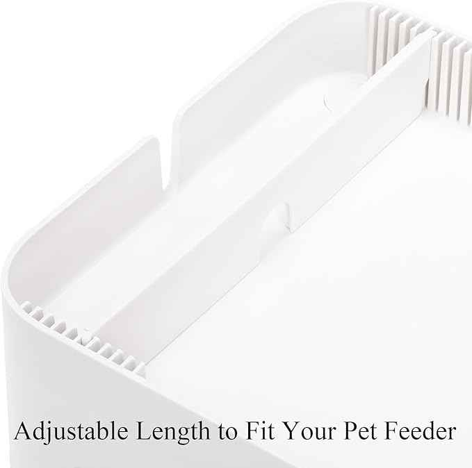 YOUEON Raised Pet Feeder Stand for Cats and Dogs Neck Health, Adjustable Height Elevated Shelf Suitable for 90% Automatic Pet Feeder & Water Dispenser, with Drawer to Stock Pet Snacks, Canned Food