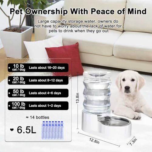 6.5L Stainless Steel Dog Water Dispenser