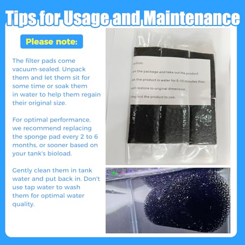 12-Pack Pre-Filter Sponge for Aquarium Shrimp Fry Fish Tank Filter Intake 0.6 Inch, Replacement Foam Cover (12 Count)