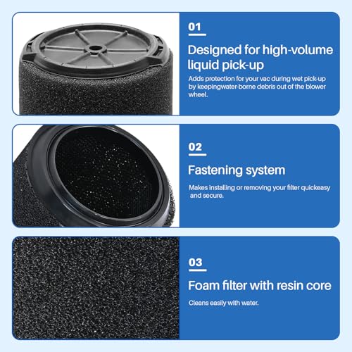 VF7000Filter Replacement for Ridgid Shop Vac 5