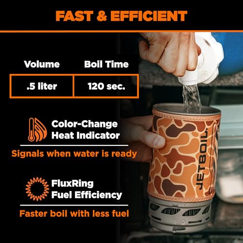 Flash 1.0L Portable Fast Boil Stove for Camping and Backpacking with 1