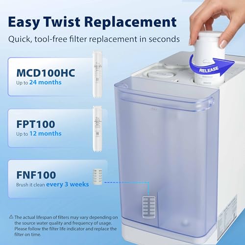 RCD100 THCW Hot & Cold Countertop Reverse Osmosis System
