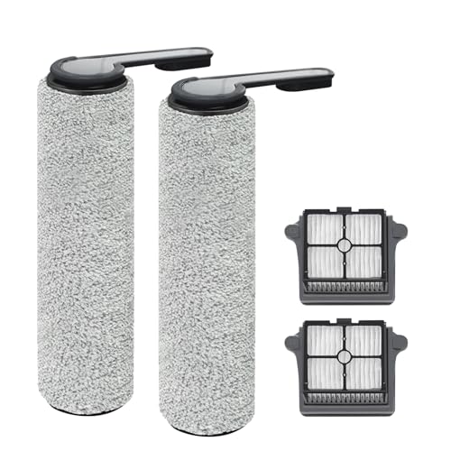 Replacement Roller Brushes & Filters for Tineco S7 Pro FW200300US (4 Count)