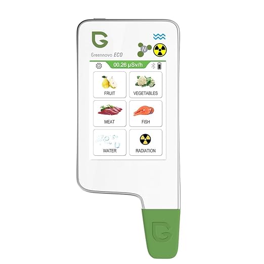 Greentest ECO 5F Food Nitrate Tester, High Accuracy Radiation Detector Geiger Counter Water Quality Meter TDS Hardness PPM Analyzer Dosimeter for Vegetable, Fruit, Meat, Fish, Water