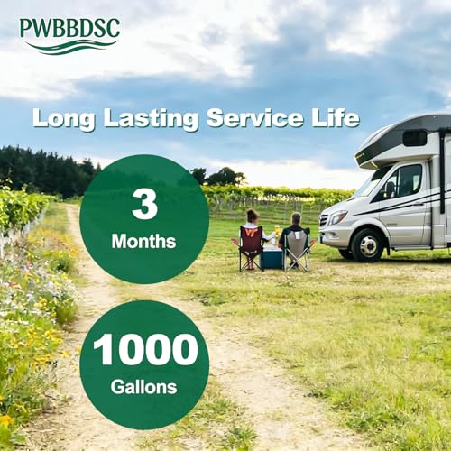 RV Inline Water Filter with Flexible Hose Protector