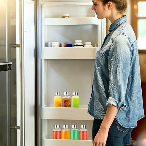 3 Packs Glass Water Bottles with Lid (3 Count)