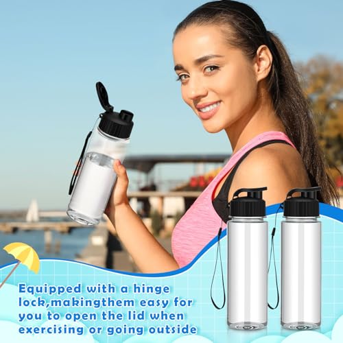 20 Pcs 17 Oz Plastic Water Bottles Bulk Sports