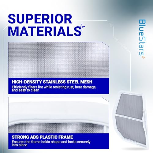 Stainless Steel W10120998 Dryer Lint Screen Filter for Whirlpool