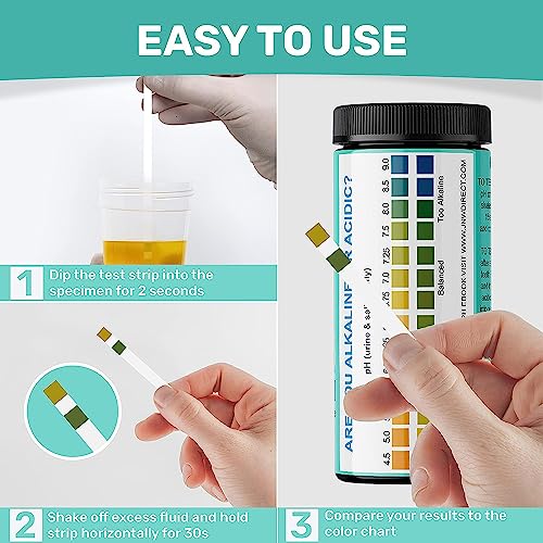 pH Test Strips for Urine and Saliva (150 Count)