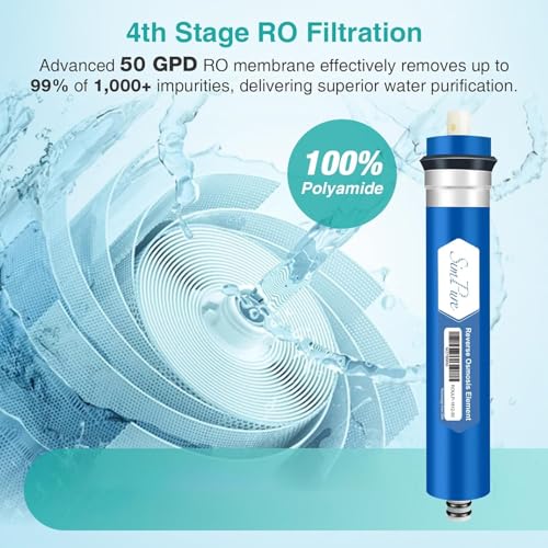 50 GPD Reverse Osmosis Water Filter Replacement Set (5 Count)
