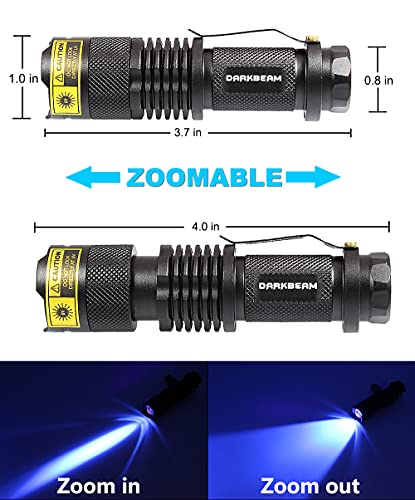 UV 365nm Light Wood's Lamp Blacklight Ultraviolet Flashlight Mini