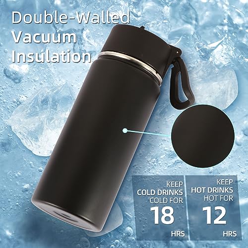 16 OZ Kids Water Bottle Bulk 4 Pack (4 Count)