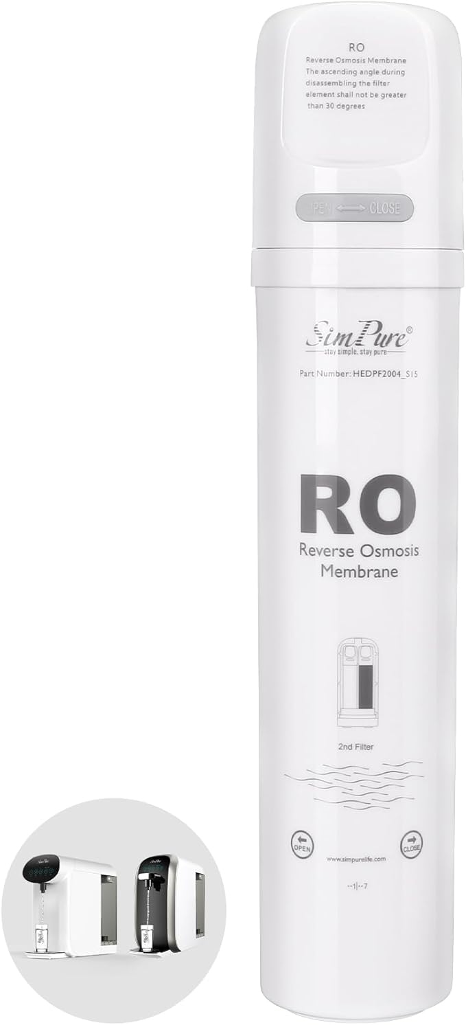 Original SimPure Y7/Y7P Series RO Filter Replacement Cartridge for Y7, Y7P-W, Y7P-BW, 6 Months Replacement Cartridge, 100 GPD, Model Number: SimPure ROULP-2012-100-Y7