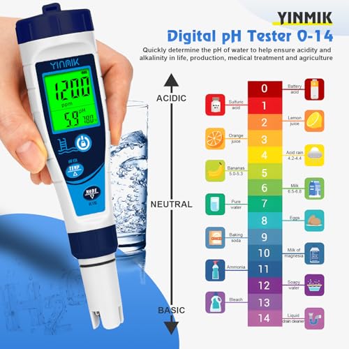 Salt Meter for Pools & pH Meter