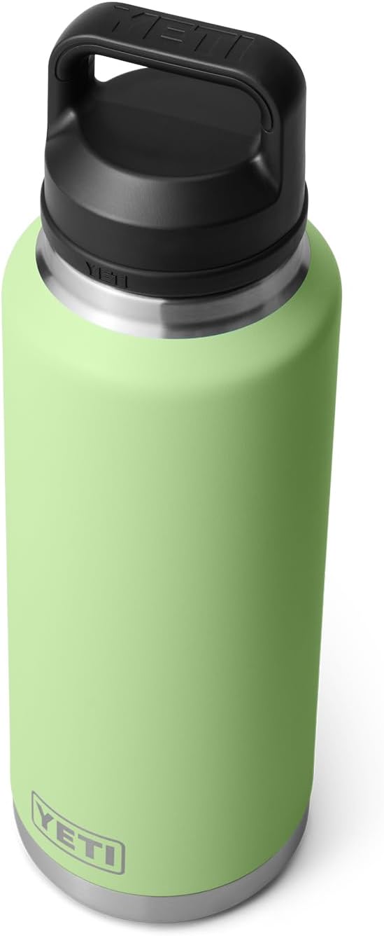 YETI Rambler 46 oz Bottle, Leakproof, Vacuum Insulated, Stainless Steel with Chug Cap, Key Lime
