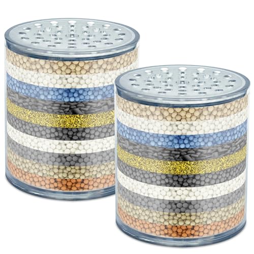 2 PACK Replacement Shower Head Filter Cartridge Compatible with HammerHead Showerhead