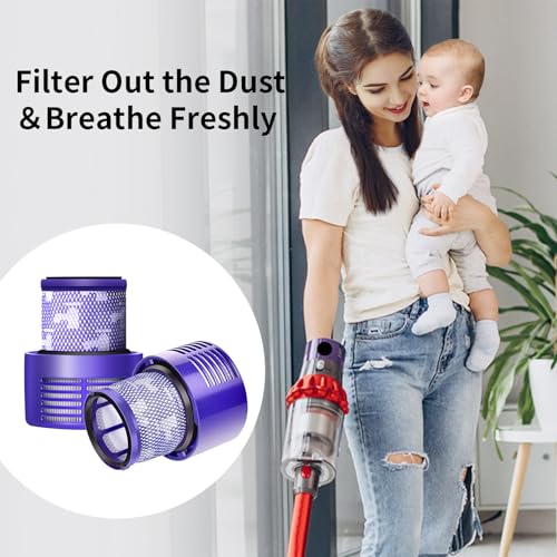 V10 Filter Replacement Compatible with Dyson V10 Cyclone Series