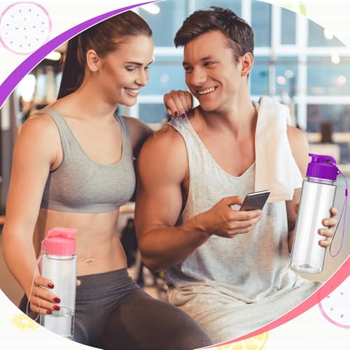 50 Pieces Reusable Plastic Water Bottles Bulk (50 Count)