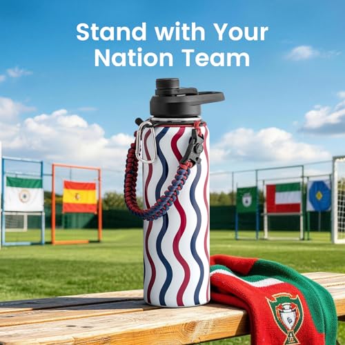 40 oz Insulated Water Bottle with Straw