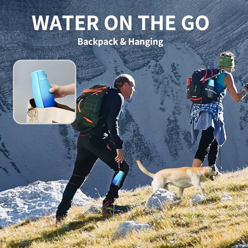 Portable Dog Water Bottle 19oz Blue