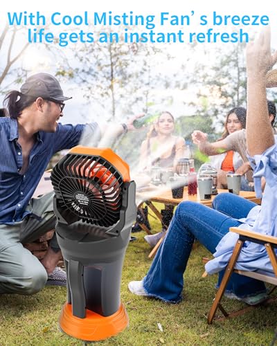 Portable Misting Fan with RGB Ambient Light