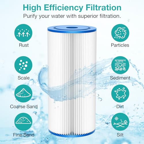 10"x4.5" Pleated Sediment Water Filter (4 Count)
