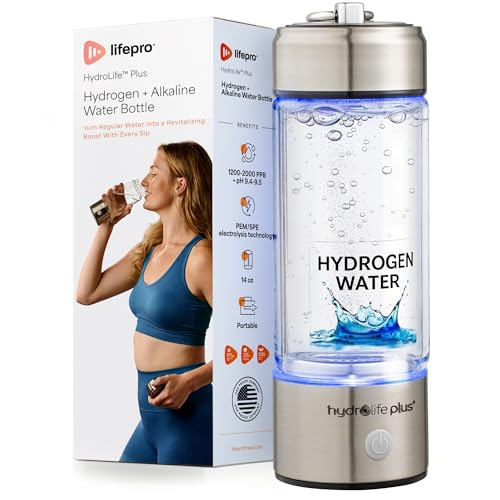 HydroLife Hydrogen Water Generator Portable Bottle with SPE