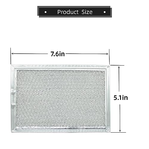 Microwave Grease Filter Replaces 5304464105 WB06X10608 Compatible GE Microwave Grease Filter 5.1" x 7.6" (2 Count)