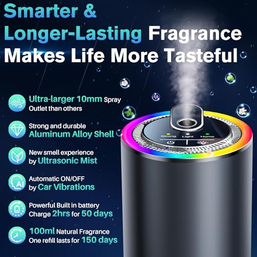 Smart Car Air Freshener Diffuser with Starry Sky Projection