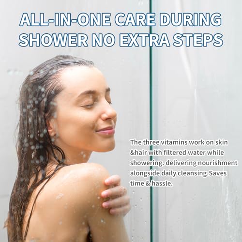 4Pcs Vitamin C+E+A Shower Filter Cartridge Compatible with AquaHomeGroup