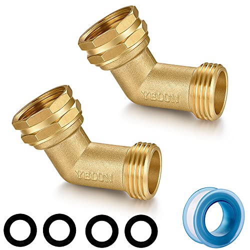 Garden Hose Elbow Connector 45 Degree Solid Brass Pipe Fittings
