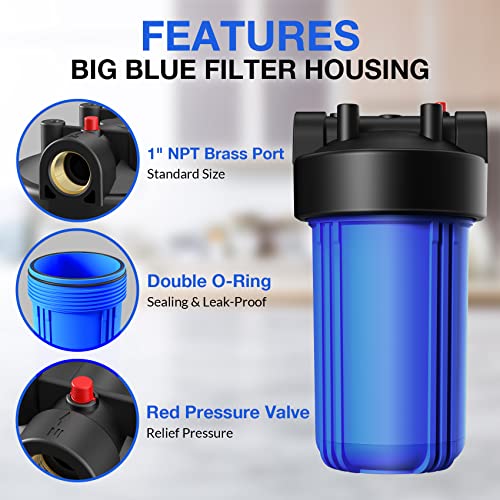 DB10P 10" *4.5" Whole House Sediment Water Filter Housing