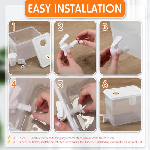 1 Pack Drink Dispenser for Fridge with Spigot