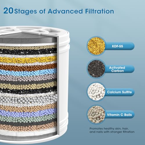 20 Stage Shower Filter Replacement Cartridge for KB10 Showerhead