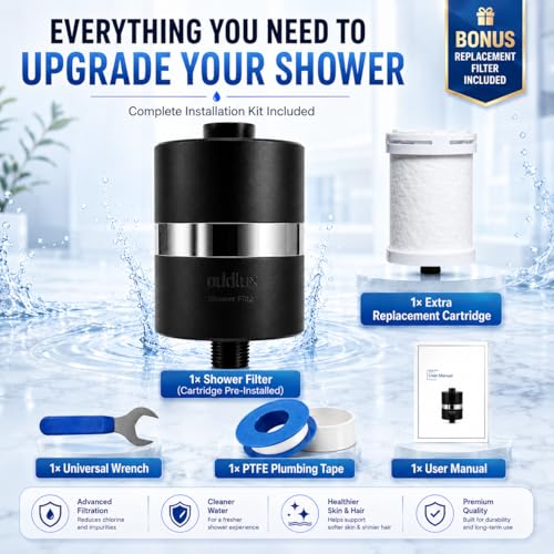 Lab Tested Titanium Shower Water Filter for Hard Water