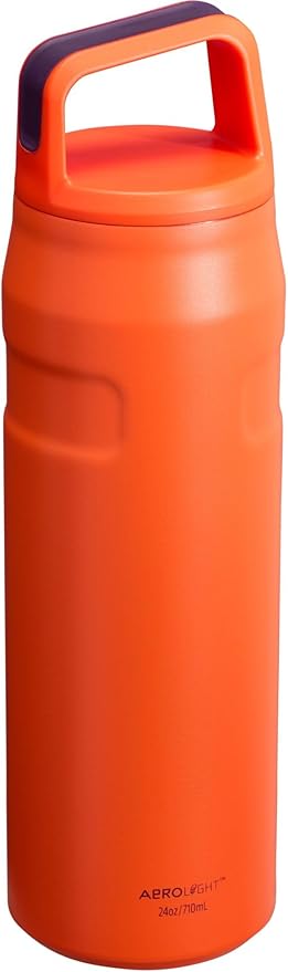 Stanley IceFlow Cap and Carry Water Bottle | Wide Mouth Twist Lid | Lightweight & Leakproof for Travel & Sports | Insulated Stainless Steel | BPA-Free