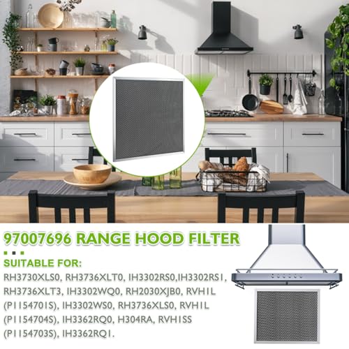 97007696 97005687 Range Hood Filter Replacement Charcoal Carbon Filter Mesh Hood Grease Filter Fit for Broan Nutone 41F