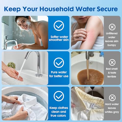 3 Stage Whole House Water Filter System with 9 Filters