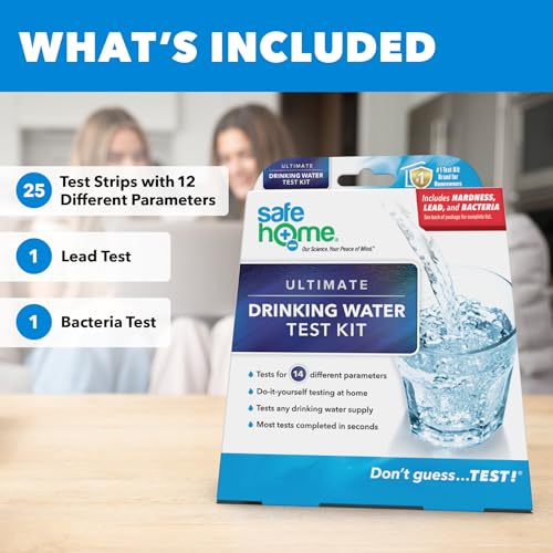 14-in-1 DIY Ultimate Drinking Water Test Kit – Includes The #1 Selling Lead & Bacteria Test Kits + 12 Additional Parameters – City Tap or Well Water