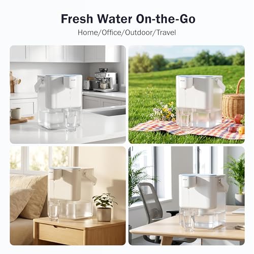 MD40 Electric Water Filter Dispenser with 4 Filters