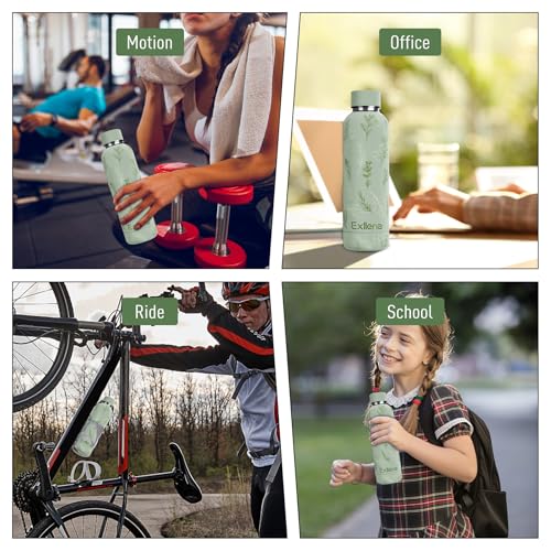 16oz Metal Water Bottle for Travel with Clip