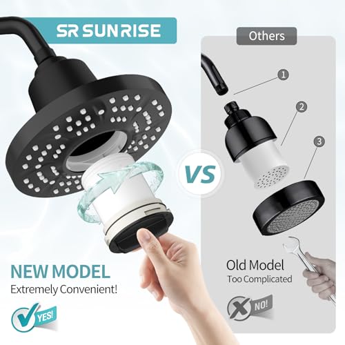 7 Inch Filtered Shower Head with High Pressure Spray