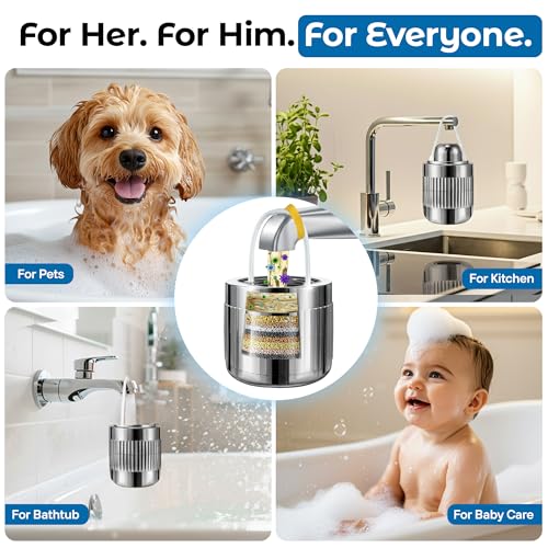 17 STAGE Bath Filter for Tub with Premium Design & Leak
