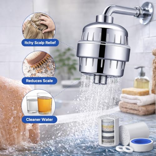 ALFA1 Premium 15‑Stage Shower Filter for Hard Water