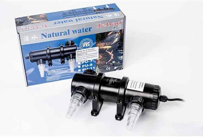 Jecod Jebao PU18 PU-18 Pond and Aquarium Clarifier, 18-watt, Black