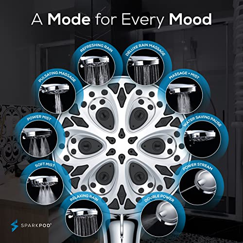 10 Mode Handheld Shower Head